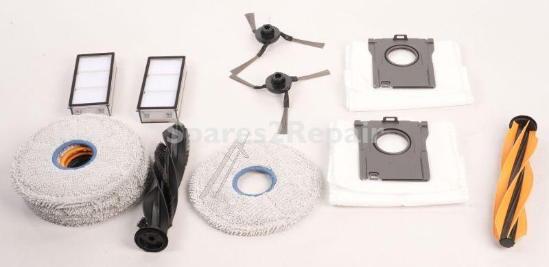 Dreame Vacuum Cleaners accessories - Rak76 20010100002007 1x Hyperstream Anti-tangle Duo Brush + 2x Side Brush + 2x Dust Box Filter + 2x Dust Bag + 6x Assorted Mops (2x