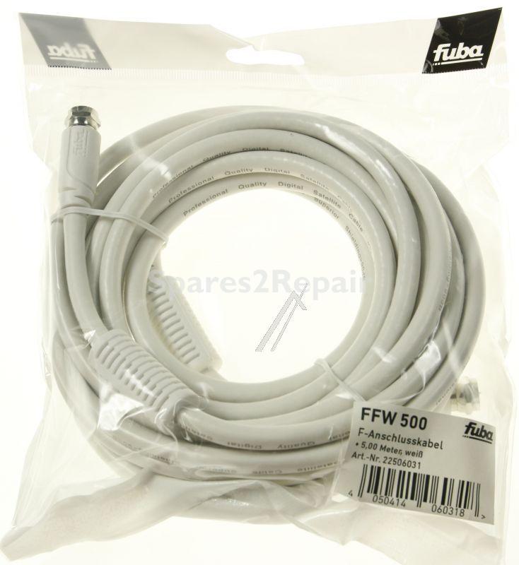 Fuba White Sat Connecting Cable - Ffw 500 F-plug, 5m, White