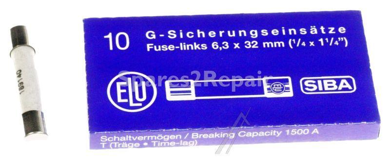 Siba Ceramic Fuse 6,3x32mm - 10a-t 189140 10 Time Lag Ceramic Fuse 32mm 10 Pack