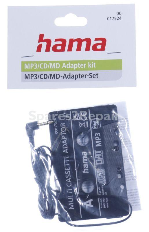 Hama Adapter Tape - 00017524 Car Adapter Cassette Jack Plug Car For Phones