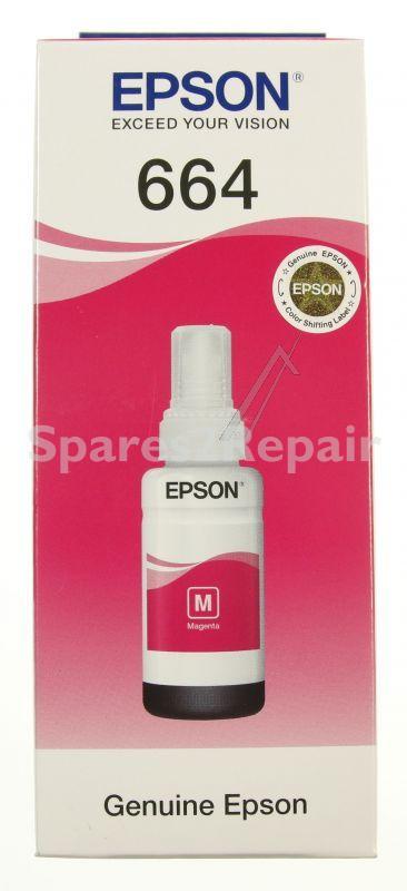 Epson Cartridge - T6643 C13t664340 Magenta Ink Bottle 70ml