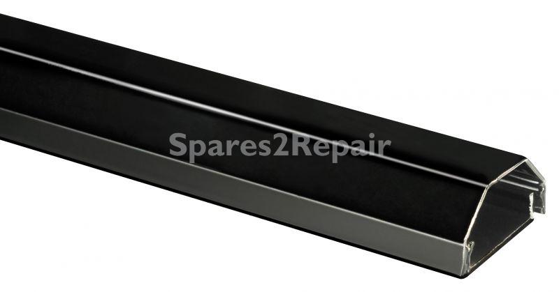 Mywall Cable Cover - Kabelkanal Aluminium, 33 Mm. 2-teilig Schwarz 1,1 M