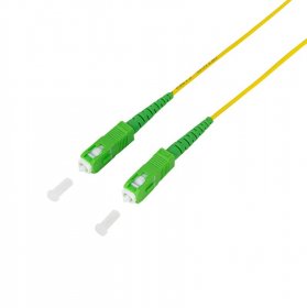 Logilink Optical Plug/optical Plug - Fibre Simplex Patch Cord, Os2 Sm G.657.a2, Sc-apc To Sc-apc, 15 M