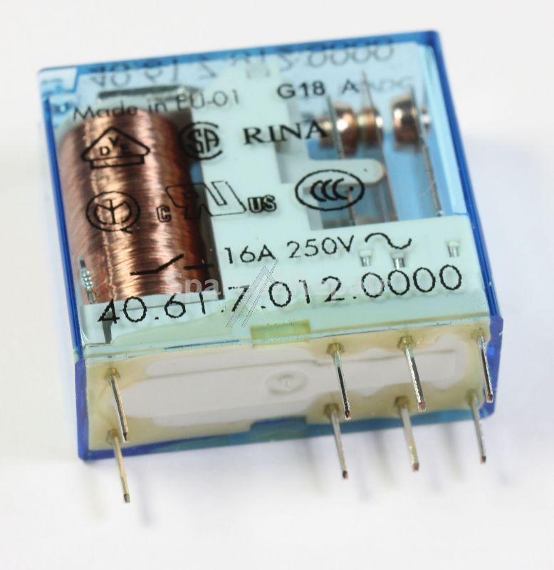 Finder Pcb Relay To 12v - 12vdc 16a-250vac Relay, 1 Pole Co