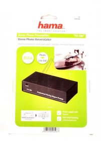 Hama Phono Preamplifier Module - Pa506 00040506 Phono Preamplifier Stereo + Power Supply 230v-50hz Black