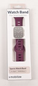 Mobilize Wristbands For Smartwatch - 81645 Mobilize Silicone Watch Strap - Sport - For Apple 38-40-41mm - Bordeaux
