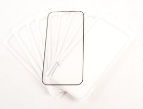 Mobilize Display Protective Film - 74985 X-guard Screen Protector - Black Frame - Iphone 13-13 Pro-14-16e-17e (10-pack Bulk Pack)