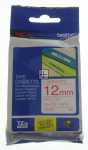 Brother Colour Cartridge - Tze232 Label Tape Red On White 12mm-8m Laminated Brother