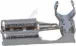 Eisenacher Flat Pin Bushing - F515630044 Flat Pin Bushing 6,3mm X 0,8 For 1,5-2,5mm² Steel Nickel-plated Type A With Angled Side Ladder Connection