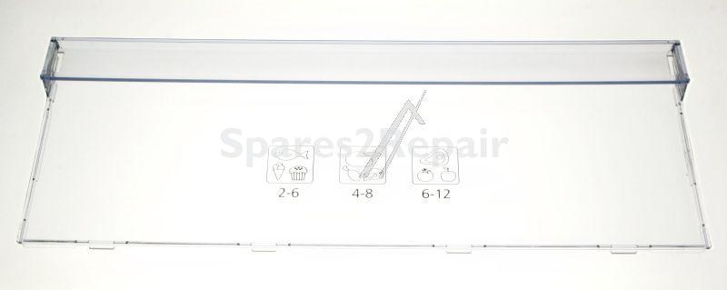 Drawer Front - 4948150400 C00894395 Printed Vegetable Tray Cover Gr [Arcelik]