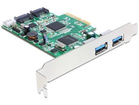Delock Io Adapter - Pci Express Card > 2 X External Usb 3.0 + 2 X Internal Sata