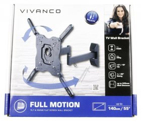 Vivanco Tv Wall Mount - Bfmo 6040 37980 Tv Wall Mount Adjustable Up To Vesa 400 Max 35kg