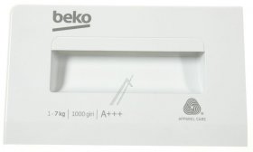 Detergent Dispenser Cover - 2459209082 C00912125 Detergent Drawer Front Cover Assembly [Arcelik]