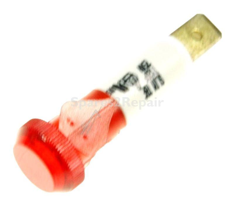 Compatible Filament Lamp - Control Lamp Red Ø10mm 2 Connections No Lead