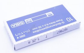 Siba Glass Fuse Us 6.3x32mm Time La - 1 25a-t 189100 1 25 Us Fuse 6 3x32 Par1 0