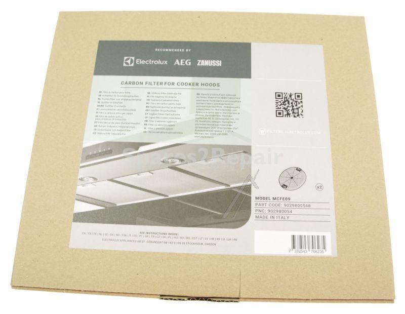 Carbon Filter - Mcfe09 9029800548 Carbon Filter (2pcs) (successor To Eff75) [Electrolux Aeg]