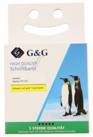 G&g Colour Cartridge - 15576 Ribbon Alternative To S0721670 Black On Yellow (plastic)