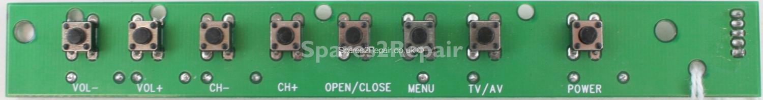 Autosound LCDTV|DVD - Buttons - HC-TP1500/1700-718KEY