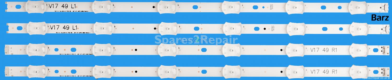 LG 49 inch Full LED Backlight Array - V17 - 6916L-2862A + 6916L-2863A - 6916L-2862B + 6916L-2863B