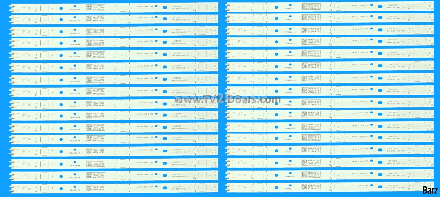 Barz LED Backlight Array Panasonic TX-65EX600B TX-65EXW684 TX-65FX600B TX-65FXW684 65" TZLP220KFCT TZLP220ZFAT TZLP247FFAA TNPA6354-4A 32pcs