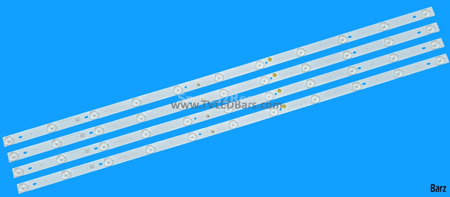 UMC LED Backlight Array Sharp LC-43CFG6001K Blaupunkt 43/148Z 43/148M HWV4352-04Y LY.2CW05G001 RF-AJ430E32-1101S-02 A1 4pcs