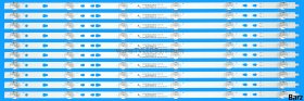 Barz LED Backlight Array JVC LT-55CA890 LSC550FN11-203 LED55D06A-ZC29AG-02E 10pcs