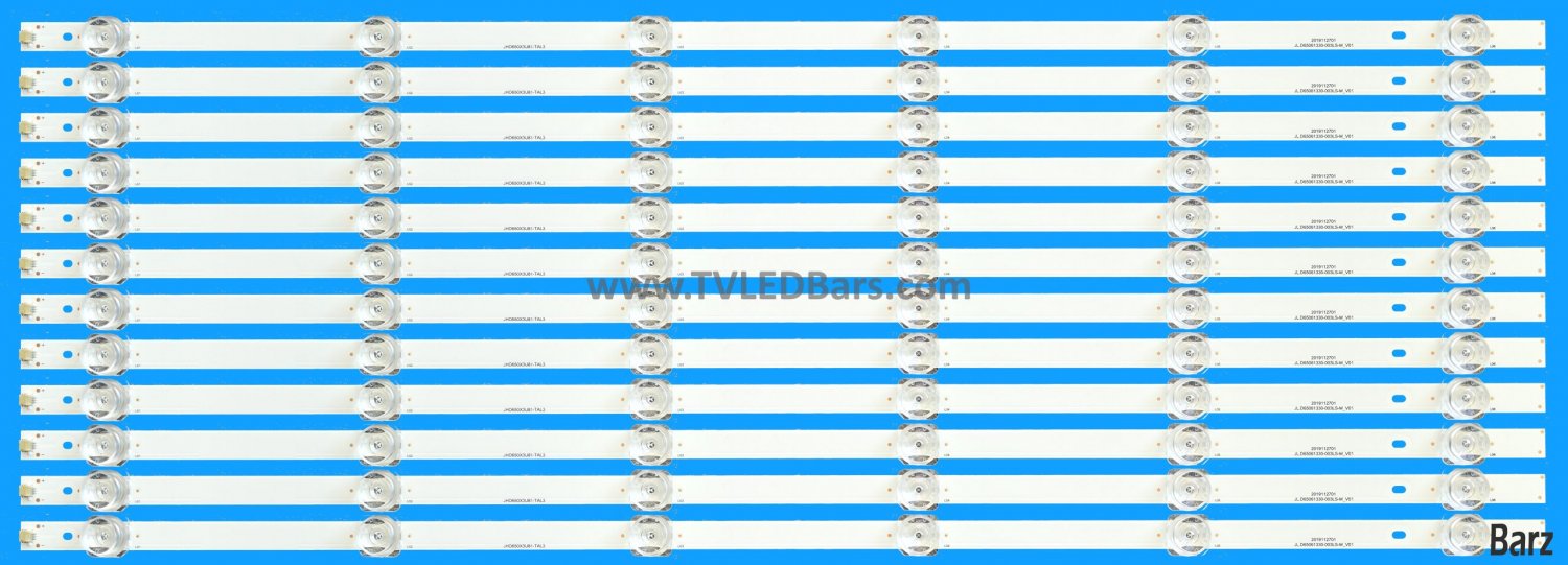 Barz LED Backlight Array 65AE7400FTUK 65A7500FTUK 65E76GQTUK 65" JHD650X3U81-TAL2K2 SH65D06-ZC26AG-04 12pcs