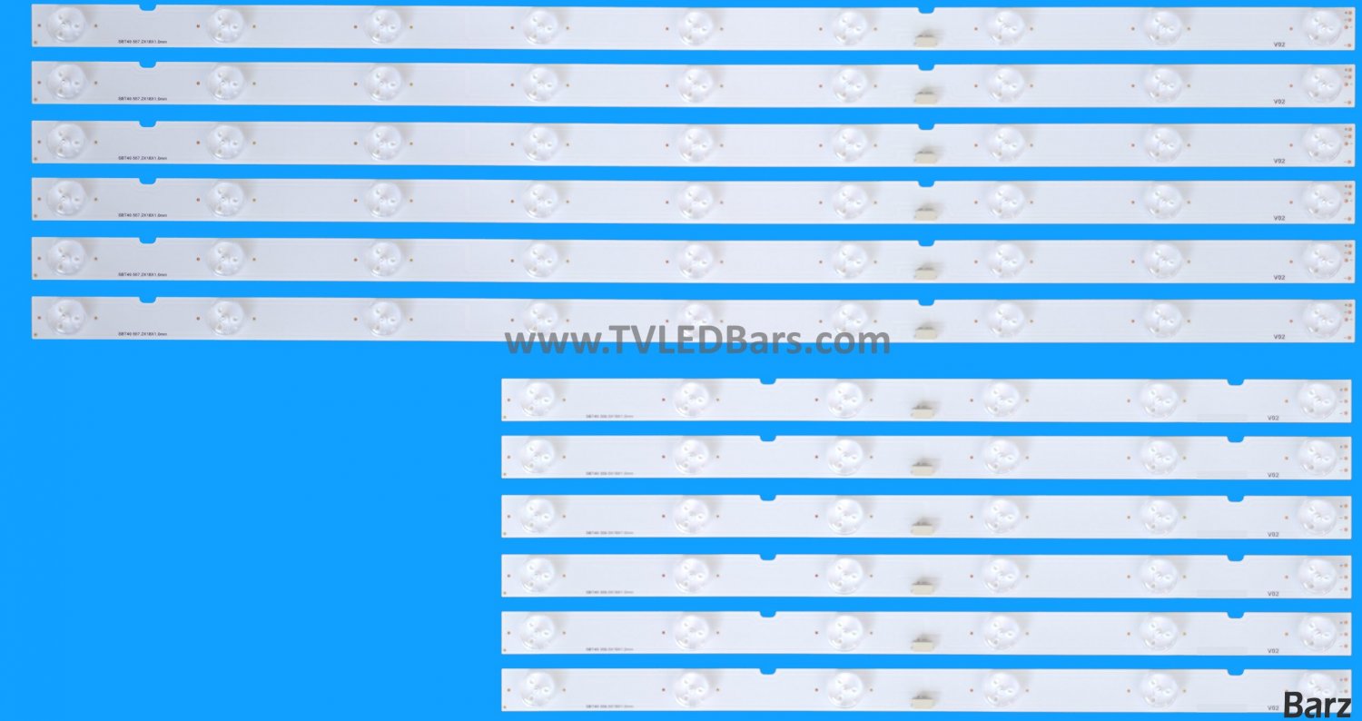 Barz LED Backlight Array Sony KD-49XE9005 YD7S490DND01B A2170003A 49" SBT 49 49039D615SN1L + 49039D615SN1R 12pcs