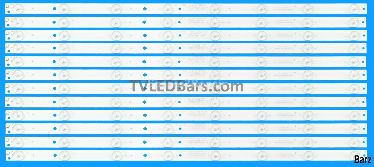 Baird LED Backlight Array Baird TI5509DLEDBH 55" HK550WLEDM-EH93H 6501L566000020 3BL-T5664102-18 / HK55D08-ZC14C-04 12pcs