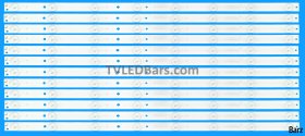 Baird LED Backlight Array Baird TI5509DLEDBH 55" HK550WLEDM-EH93H 6501L566000020 3BL-T5664102-18 / HK55D08-ZC14C-04 12pcs
