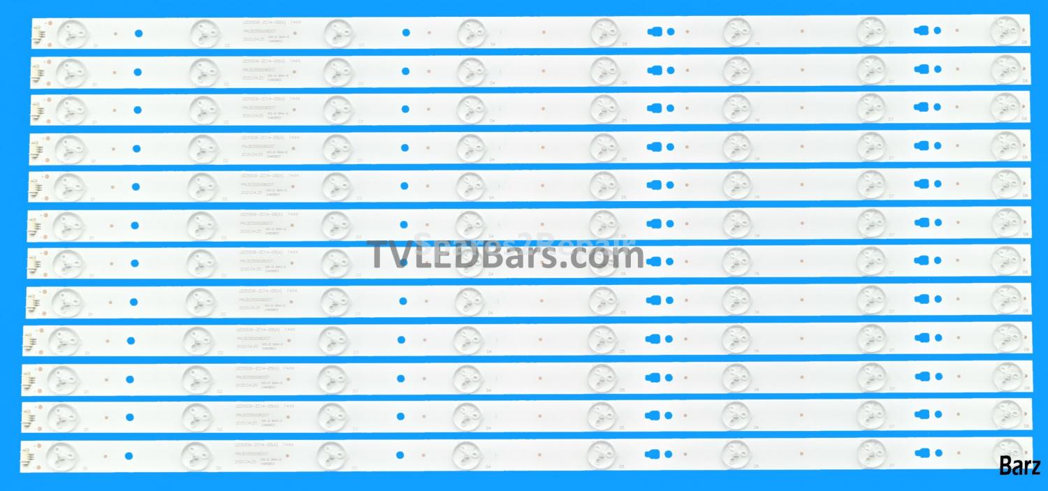 Barz LED Backlight Array JVC / Haier 55" LED55D8-ZC14-05 (A) ) pn:30355008207 12pcs