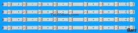 Barz LED Backlight Array LG AGF30214701 NC650DQG-AAGX1 AAGX3 ABGX4 65" SSC_65UK63 SVL650A95 4pcs
