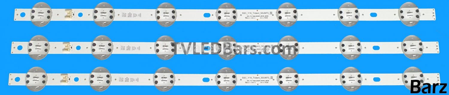 LG LED Backlight Array LG AGM76891002 AGF30059701 AGF30112005 HC500DQN-VCXR1 VCXR2 VCKX1 VKXL1 50" LGIT_Y19_50UM73/75 SSC_Y19_Trident_50UM73_S 4pcs