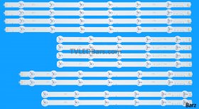 Barz LED Backlight Array Panasonic TX-48CX400B TX-48CX350B 48" VES480QNSS-3D-U01-2D-U01 480DLED_Slim w/ Pillar Supports 12pcs