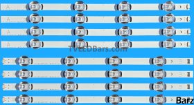 BZ112202 Barz LED Backlight Array LG AGF78500901 AGF78400501 AGF78400601 39" DRT 3.0 HC390DUN 8pcs