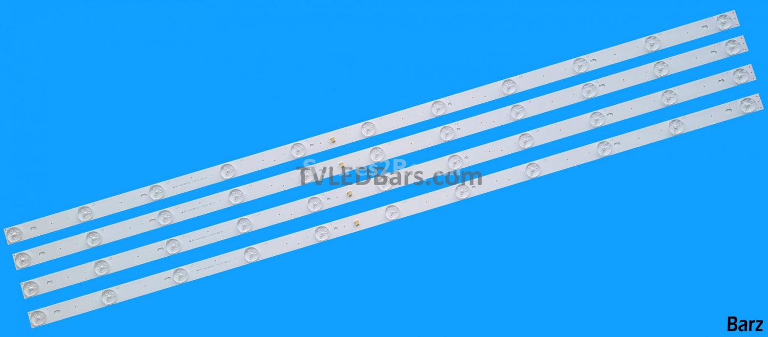 Barz LED Backlight Array Sharp / Blaupunkt HWV4352 LY.4CW04G001 LY.4CW01G011 RF-AJ430E32-1101S-02 4pcs