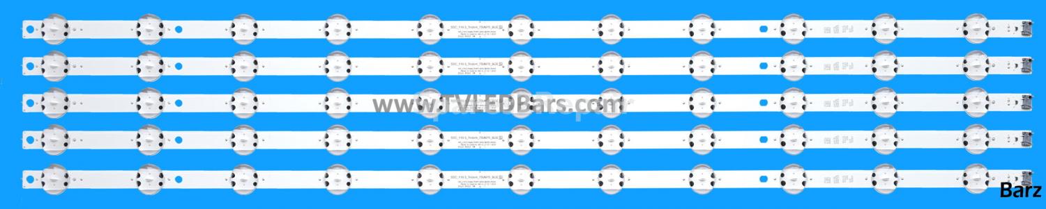 LG LED Backlight Array LG 75UK6500PLA 75UK6200PLB AGM76249101 75" NC750DQE-ABGR1 ABGR3 SSC_TRIDENT_75UK65 5pcs