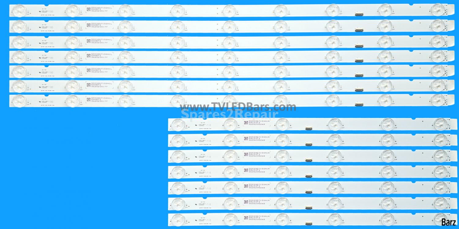 Barz LED Backlight Array Sony KD-55XE9005 A2170004A YD7S550DND01B 55" SBT55 55039D715SN0L + 55039D715SN0R 14pcs