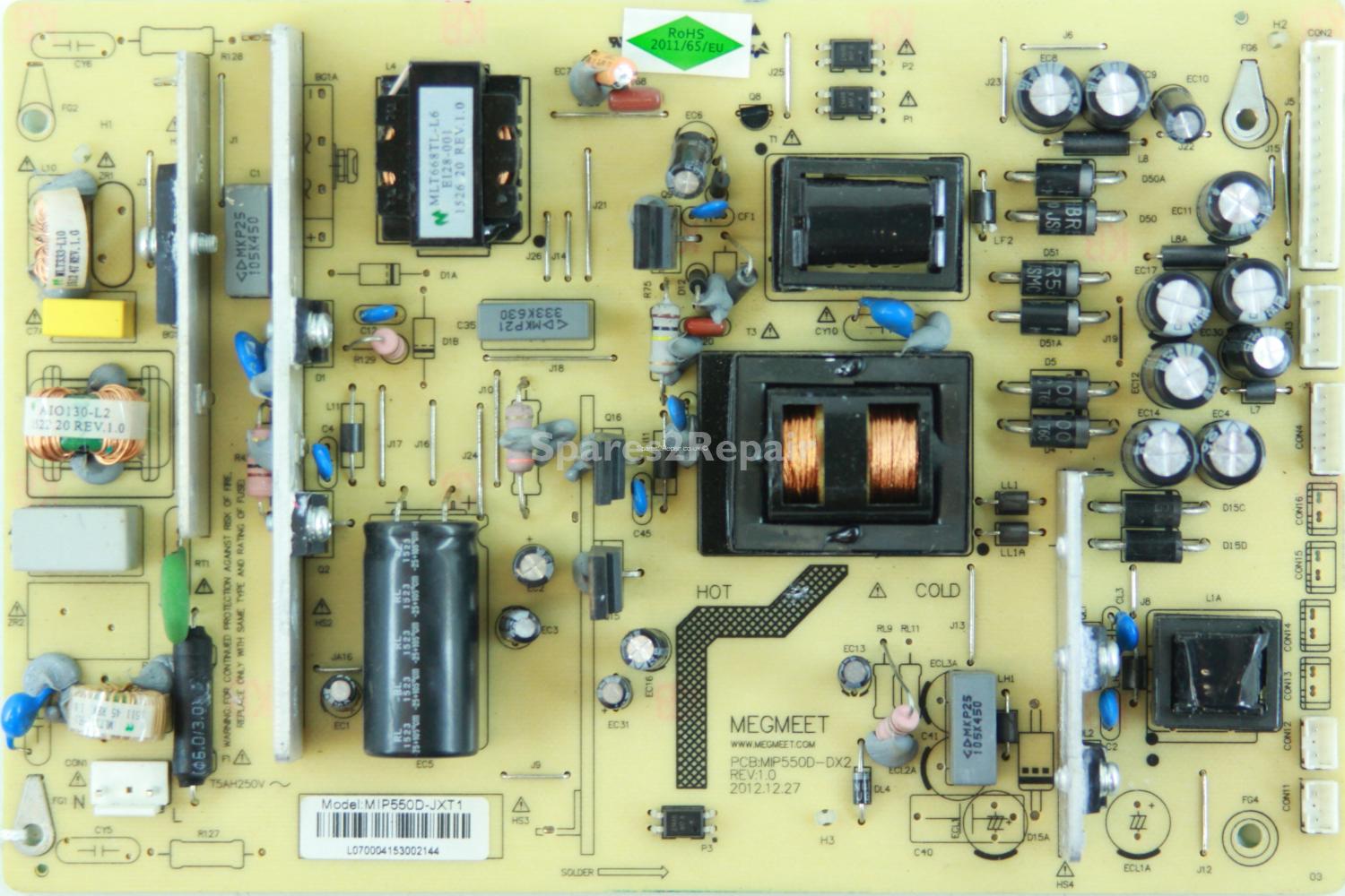 Bauhn B55-63FHDF - PSU - MIP550D-JXT1 - MIP550D-DX2 - REV:1.0