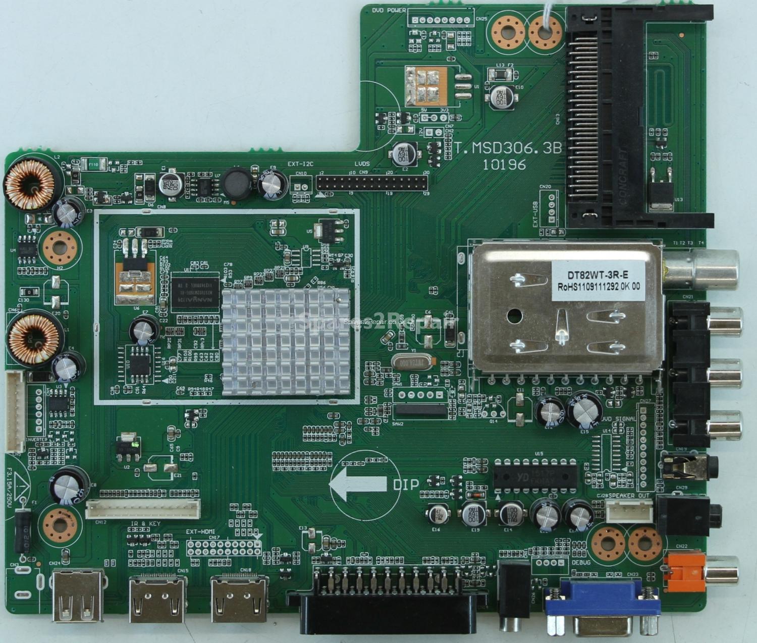 Bush BLED24FHDL8 - Main AV - T.MSD306.3B 10196 - 890-AA0-MSD3063B0H