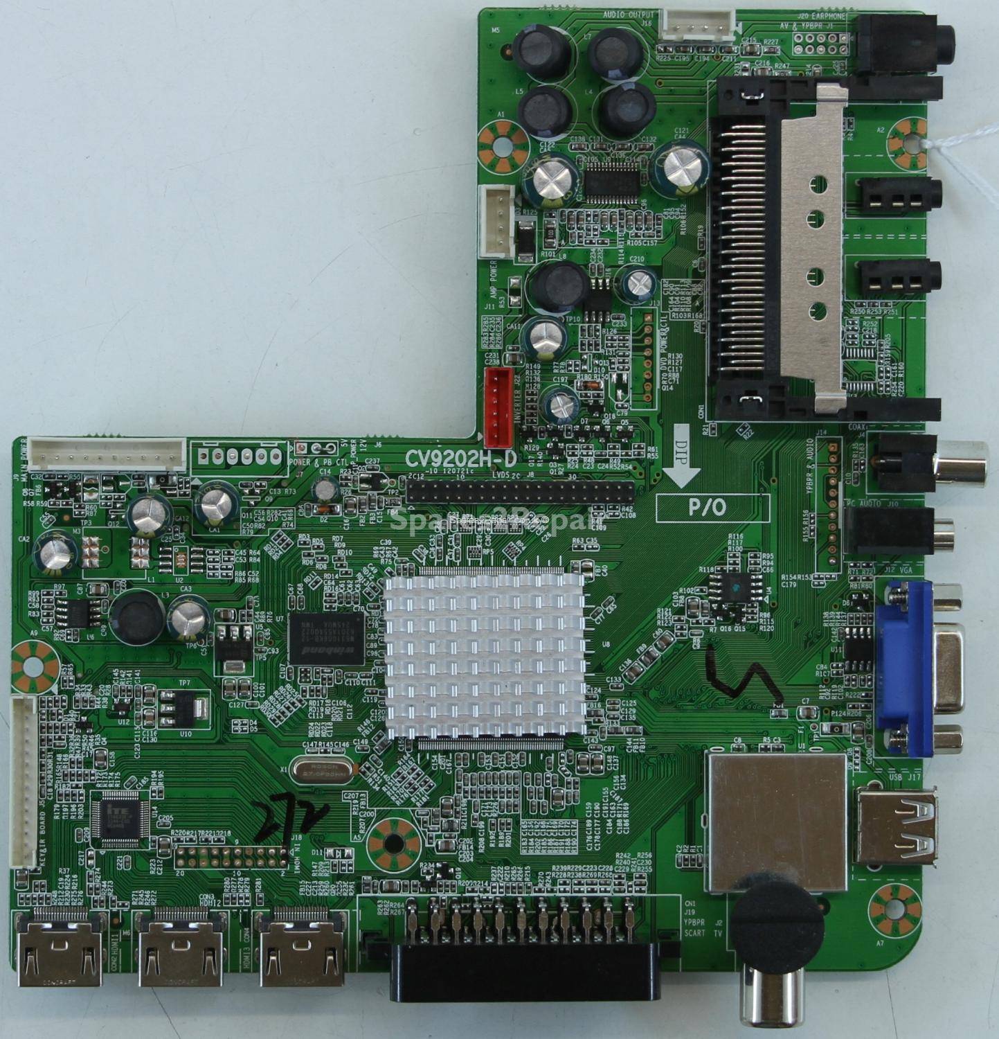 Bush C32Z18DVB-LED - Main AV - CV9202H-D - SMT121275