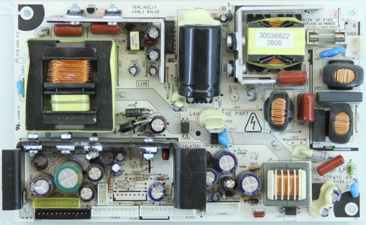Bush LCD32TV022HD - PSU - 17PW15-8 - 081105 - 20237231