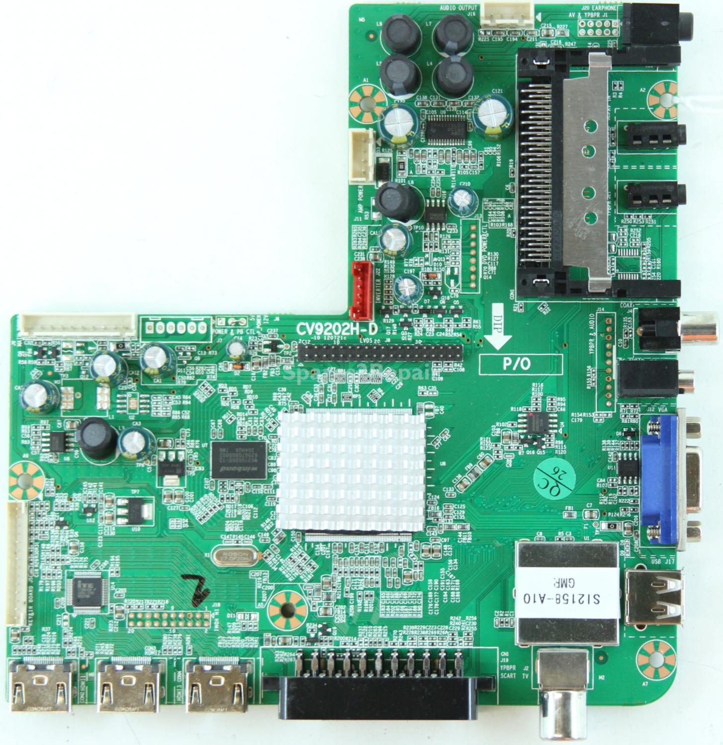 Bush C42Y0DVB-LED - Main AV - CV9202H-D -10 120721c - SMT130363