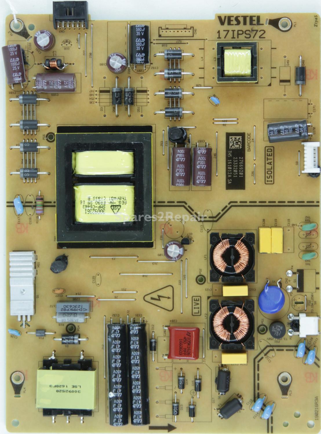 Bush LED4929UHDFVP - PSU - 23332051 - 17IPS72 - 190216R3A
