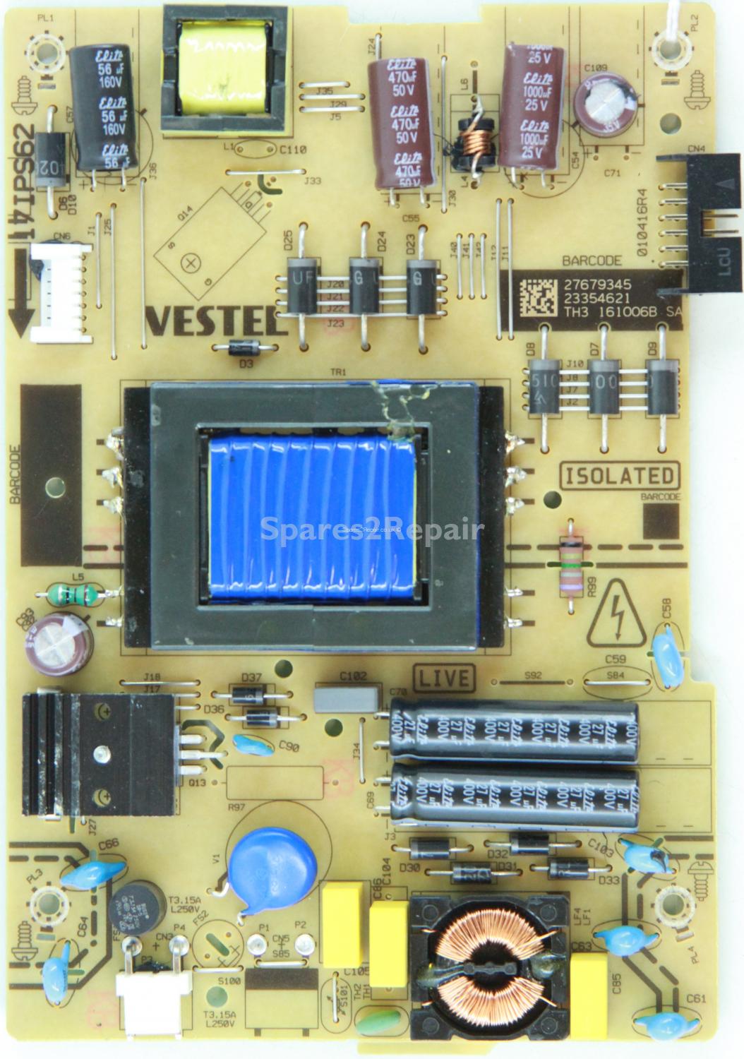 Bush ELED40287FHDDVD - PSU - 23354621 - 17IPS62