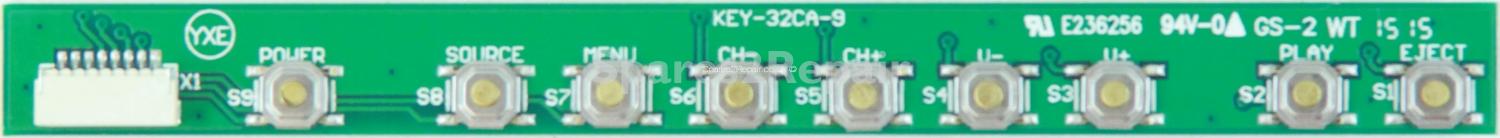 Bush 32/133DVDB - Buttons - KEY-32CA-9