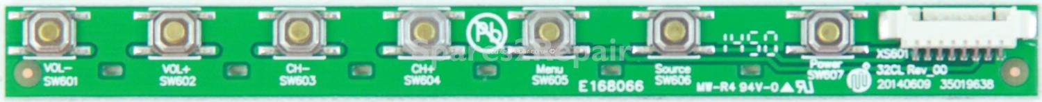 Bush LE-32GKA - Buttons - 32CL - Rev_00 - 20140609 - 35019638