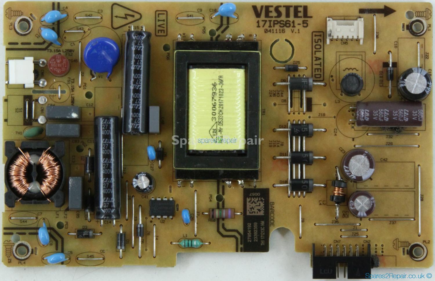 Bush LED24265DVDCNTD - PSU - 23392359 - 17IPS61-5 - 041116 V.1