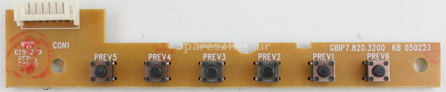 Bush LCD15DVD013 - Buttons - GBIP7.820.3200 - KB - 050223