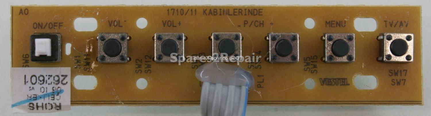 Bush LCD15TV022 - Buttons - 17TK36-1 - 291104